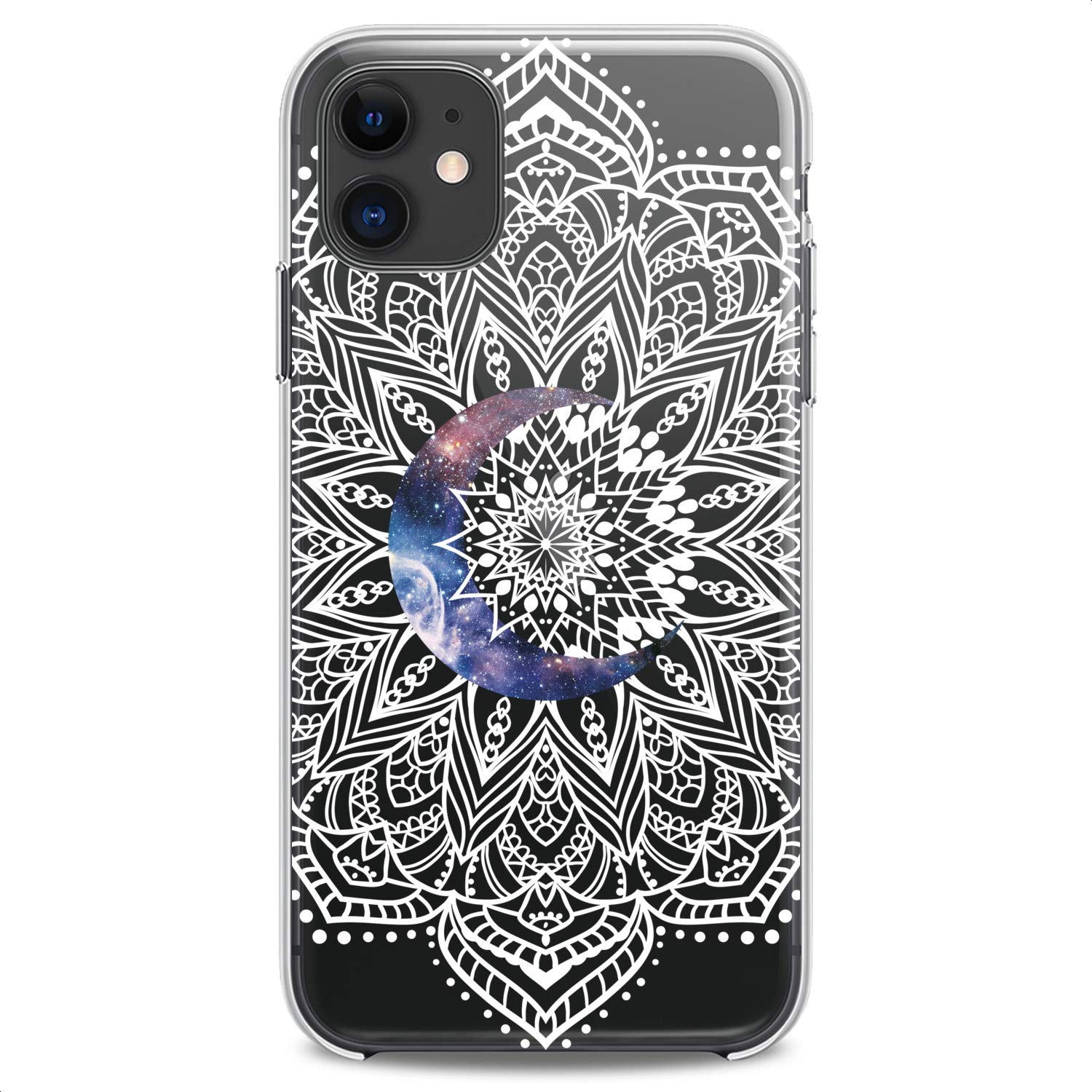 Premium TPU Phone Case for iPhone 16/15/14/13/12/11 Pro Max/Plus/Mini/XS/XR/X/8/7/6/5/SE - Slim Clear Protective Cover with Cute Galaxy, Moon & Floral Designs - Flexible Silicone Case for Women & Girls - Perfect for Daily Use, Work & Travel