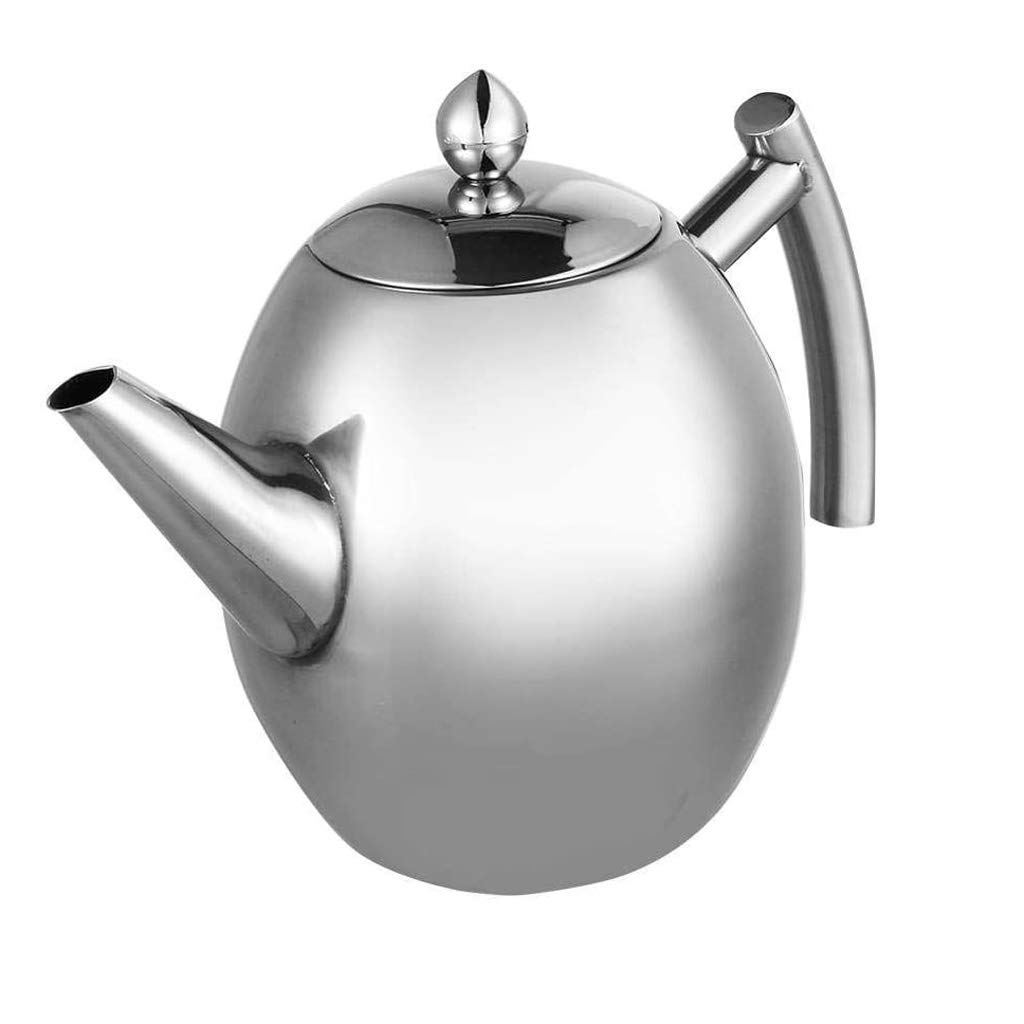 Premium Stainless Steel Tea Pot with Removable Infuser - Perfect for Loose Leaf Tea & Tea Bags | Dishwasher Safe & Heat Resistant | Ideal for Home, Office & Gift Giving