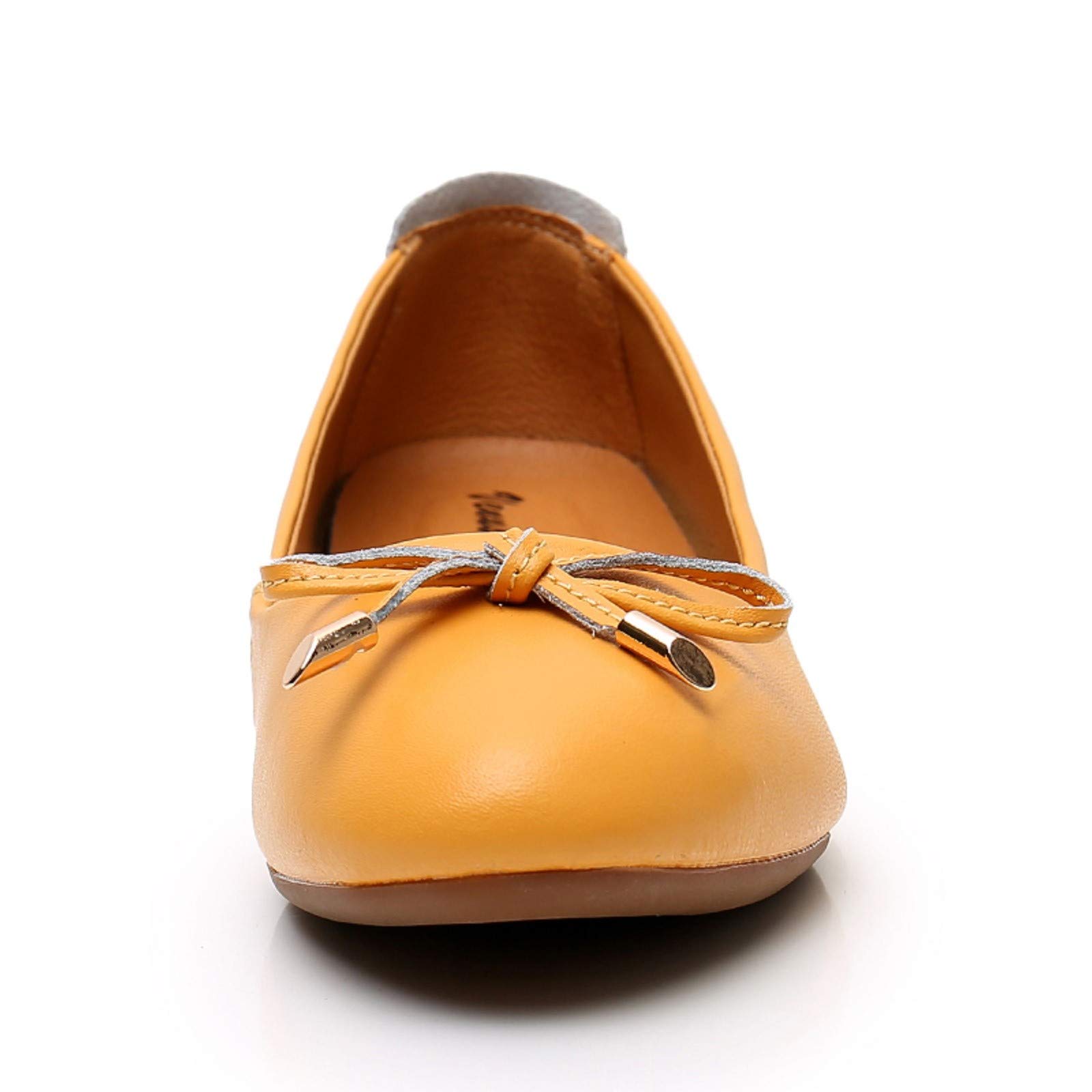 VenusCelia Women's Ballet Flats with Bowknot - Comfortable Dance Shoes for Ballerinas, Casual Wear & Wedding Bridesmaids