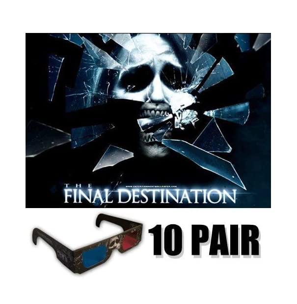 3D Glasses 10 Pack for Final Destination - Home Theater Use