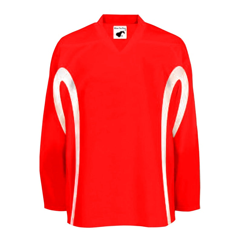 Pearsox House League Hockey Jersey - Scarlet Red - Youth & Adult Sizes - Breathable & Durable for Hockey Games & Practices