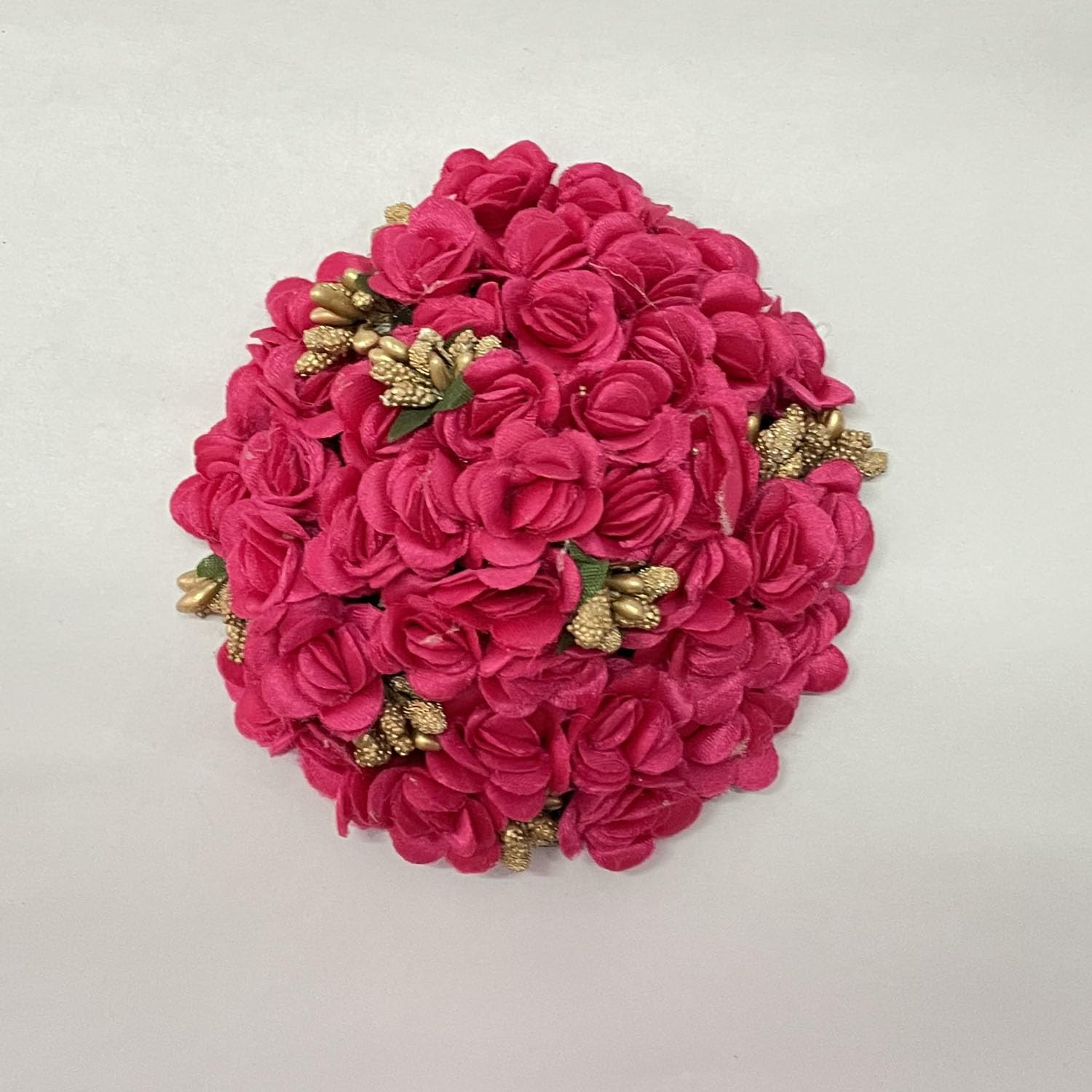 GuruEmbelish Bridal Bun Juda Gajra Maker - White Floral Hair Accessories for Women & Girls | Indian Wedding Hair Jewelry for Brides & Dancers