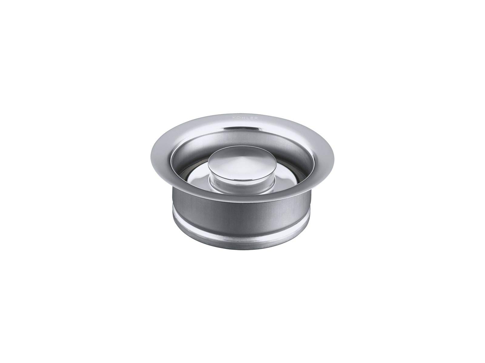Kohler K-R11352-C-CP Stainless Steel Sink Disposal Flange with Stopper - Perfect for Kitchen Waste Disposal & Garbage Disposal Unit Installation