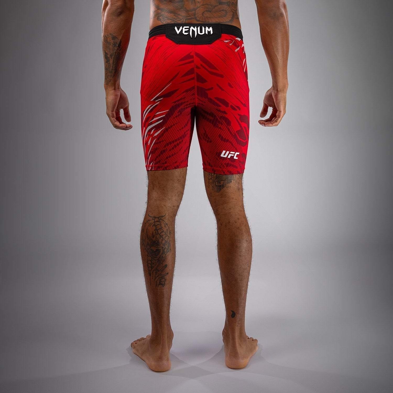 Venum UFC Fusion Authentic Fight Night Men's Vale Tudo MMA Shorts - Red | High-Performance Training & Competition Gear for MMA, BJJ & Muay Thai Fighters