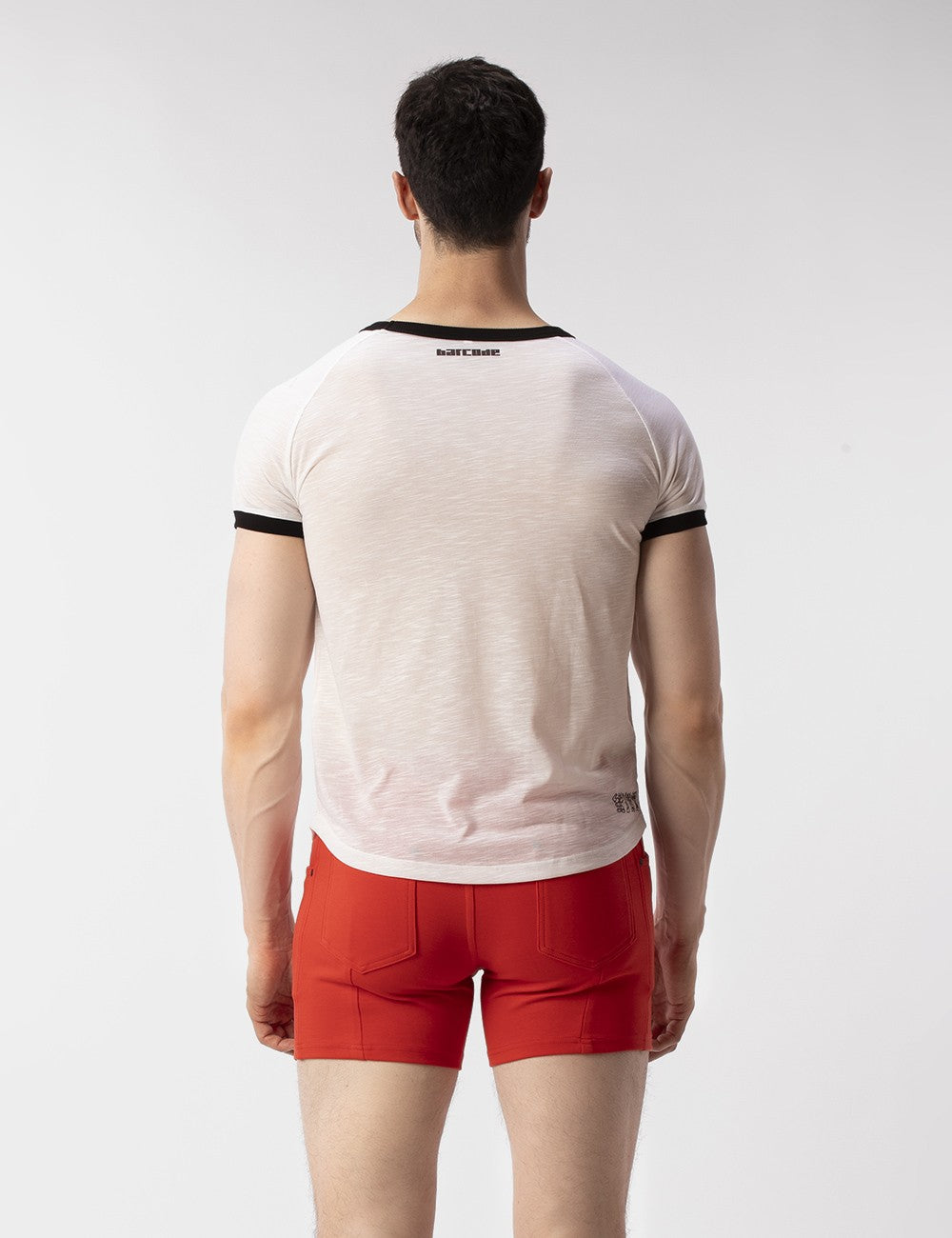 Barcode Berlin Always Horny Kinky Boy Graphic T-Shirt - White Cotton Unisex Tee for Nightclubs, Parties & Alternative Fashion