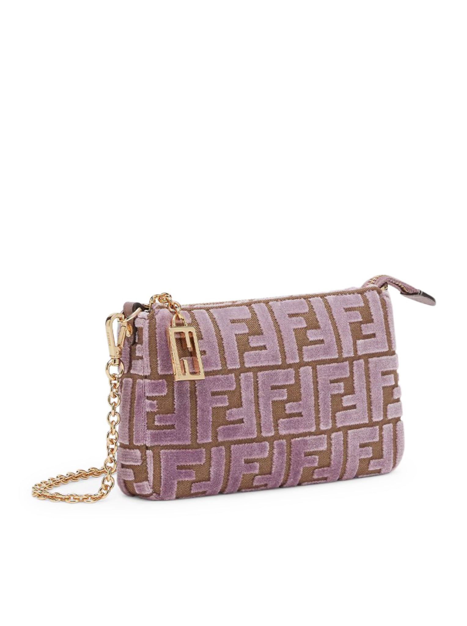 Fendi Baguette Pouch in Dusty Mauve Pink & Purple | Luxury Crossbody Bag for Women | Perfect for Parties, Date Nights & Everyday Use