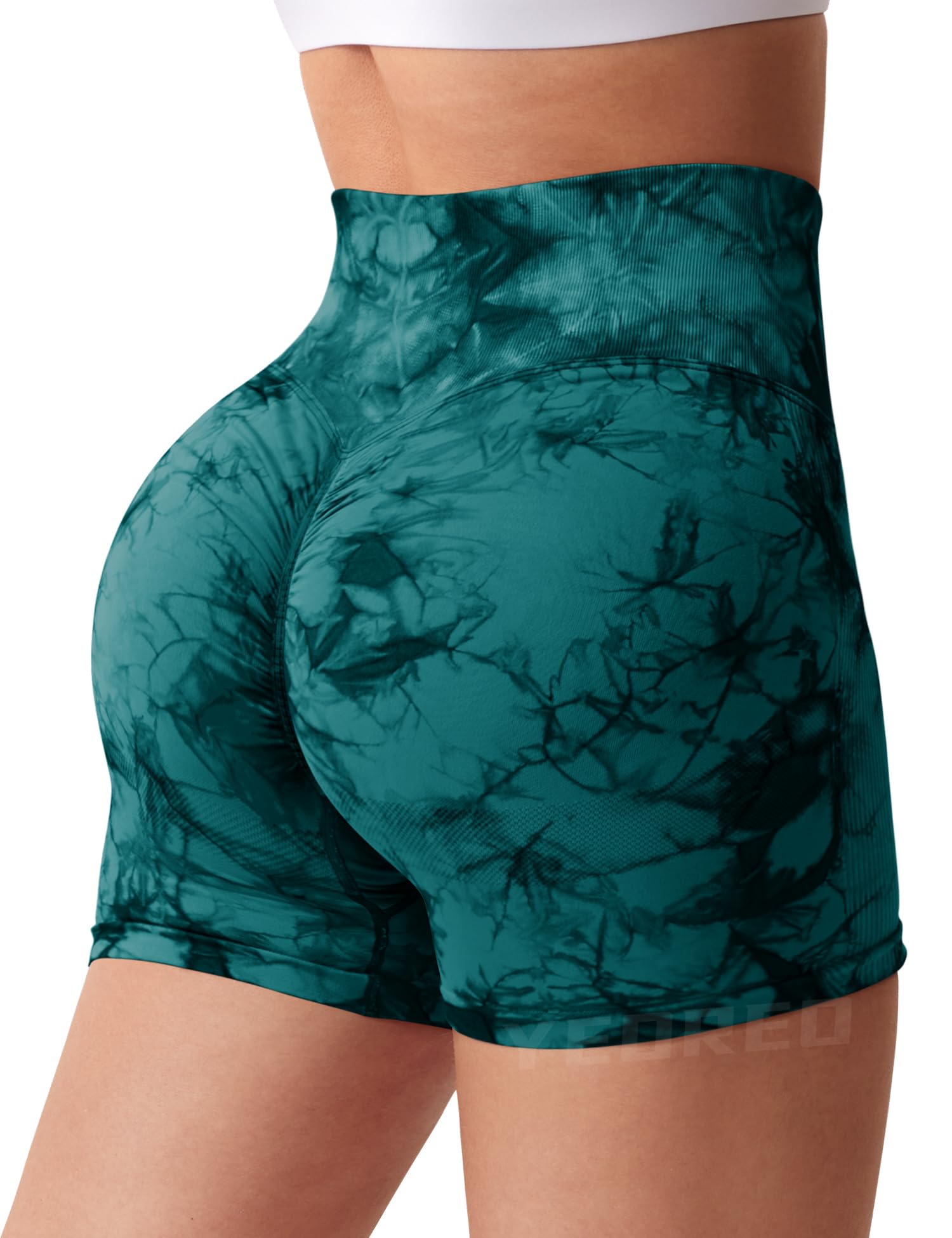 YEOREO High Waist Seamless Workout Shorts for Women - Yoga, Gym & Cycling - Comfortable Contour Fit for Active Lifestyles