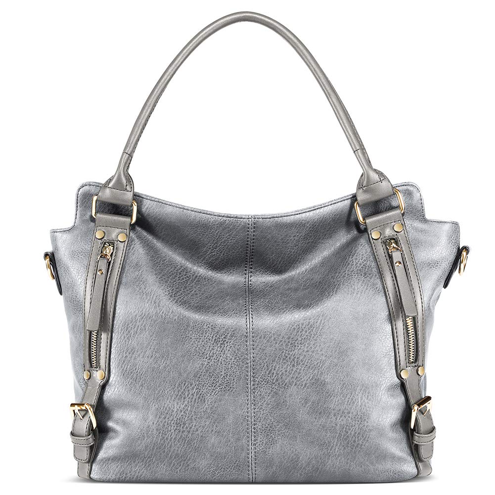 MINTEGRA Women's PU Leather Hobo Shoulder Bag - Large Capacity Tote & Crossbody Purse for Work, Travel & Everyday Use