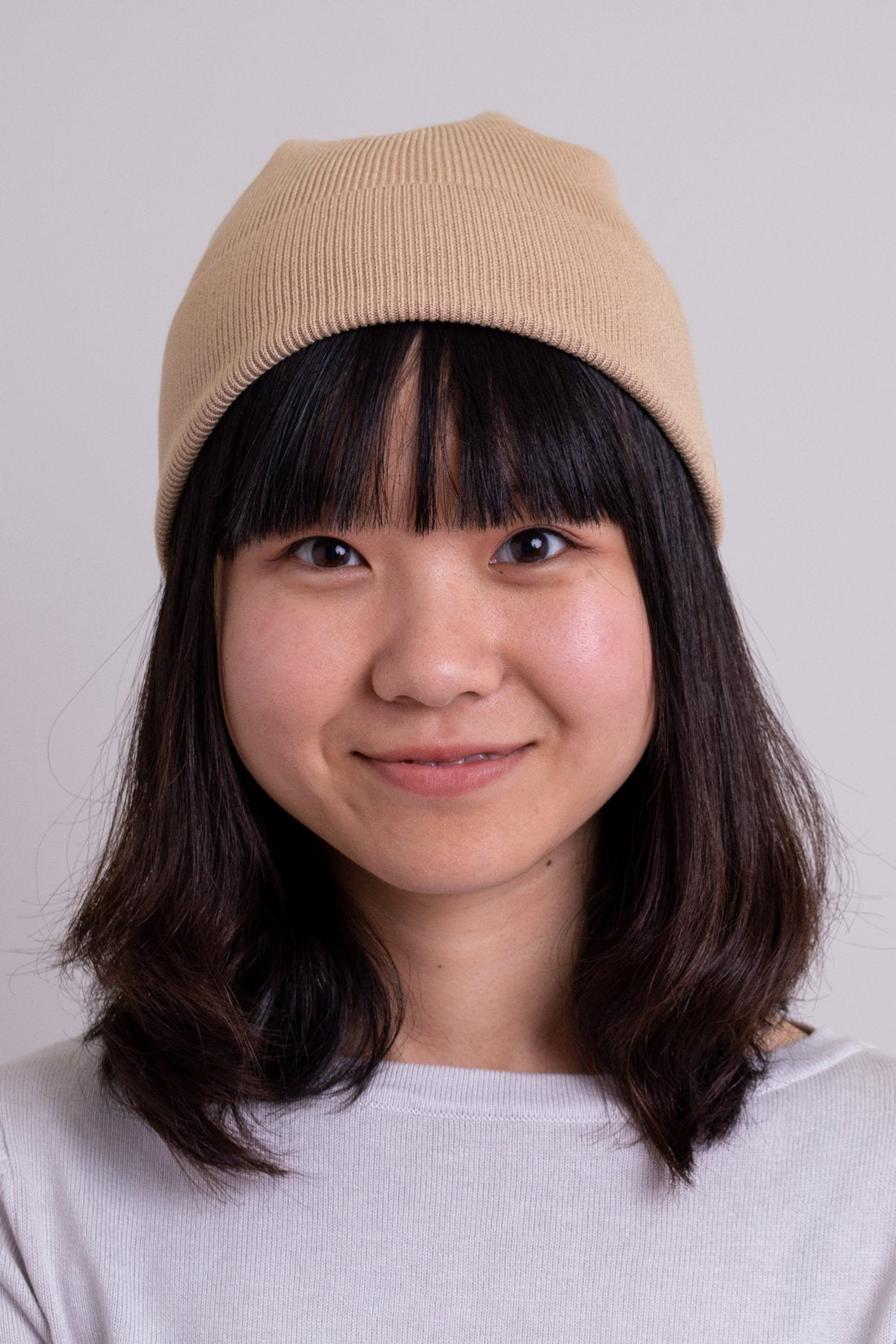 Soft Bamboo Cotton Knit Beanie for Women & Men - Warm Winter Hat in Beige - Cozy & Breathable for Outdoor Activities, Skiing, and Casual Wear