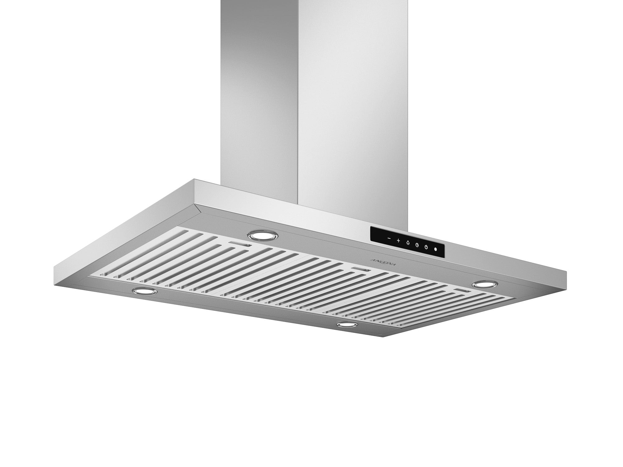 Stainless Steel 36 Inch Island Range Hood with Night Light - Powerful Kitchen Ventilation for Modern Homes - Perfect for Open Kitchens and Cooking Areas