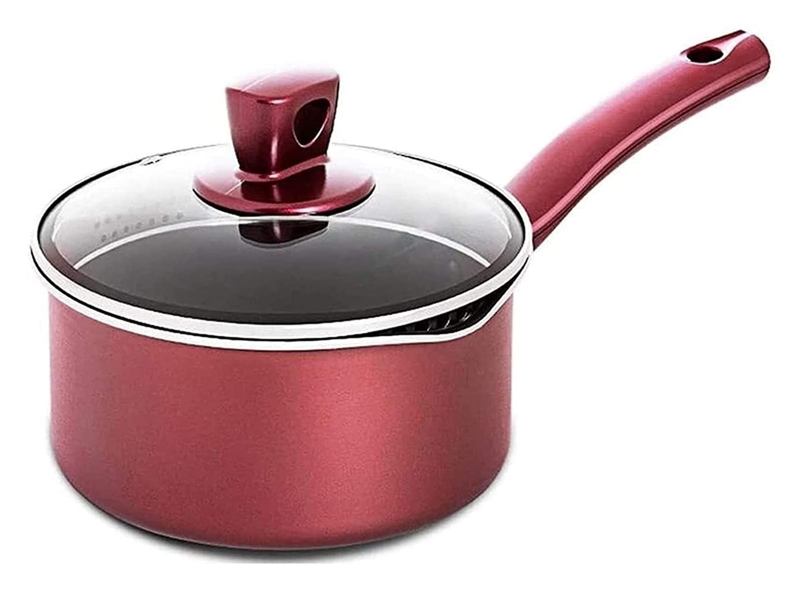 Handiya Non-Stick Milk Pot - Small Saucepan with Anti-Scalding Handle for Induction Cooker, Wok & Stovetop - Perfect for Cooking, Boiling Milk, Soup & Stock (1.5QT)