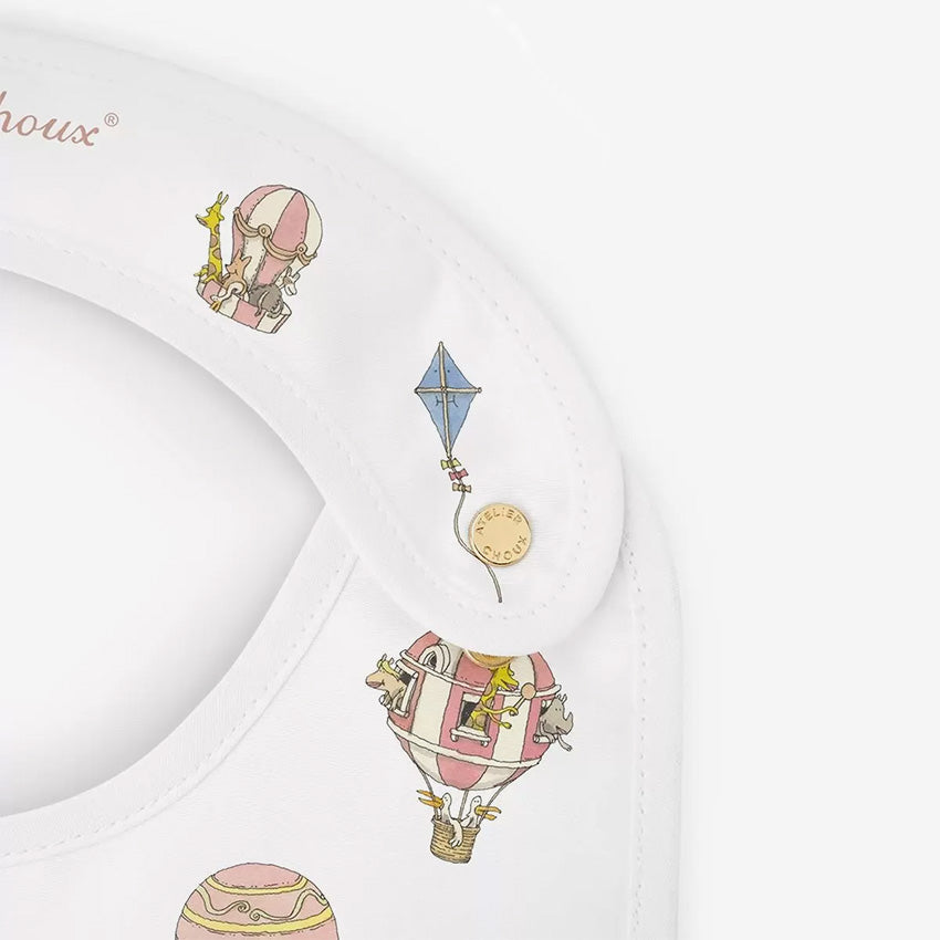 Atelier Choux Premium Satin Baby Bibs - Soft & Absorbent for Mess-Free Feeding - Perfect for Infants & Toddlers at Home or On-the-Go