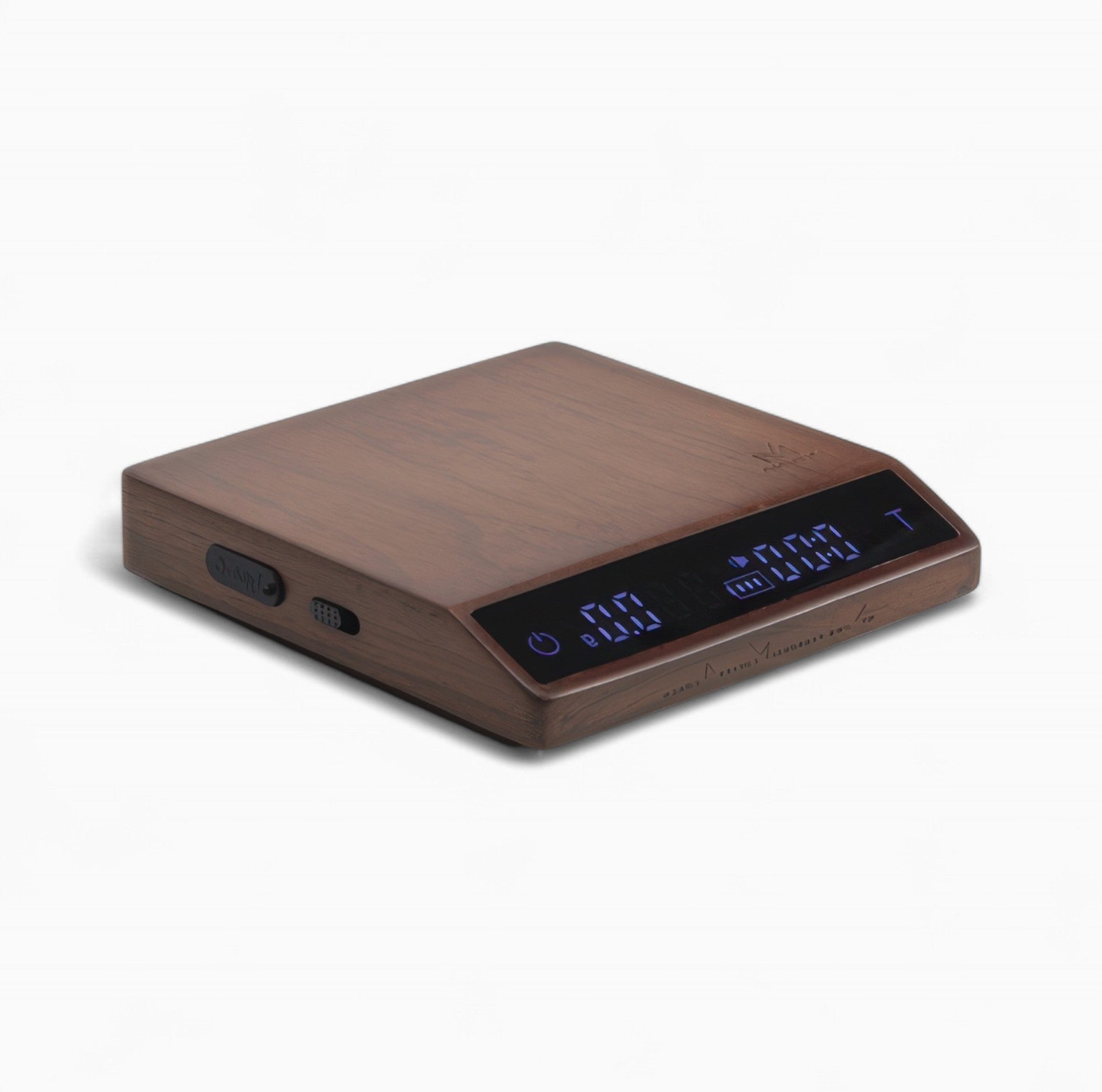 Precision Brew Walnut Digital Coffee Scale with Timer - Accurate Espresso & Pour Over Scale for Specialty Coffee, Home Barista & Coffee Shops