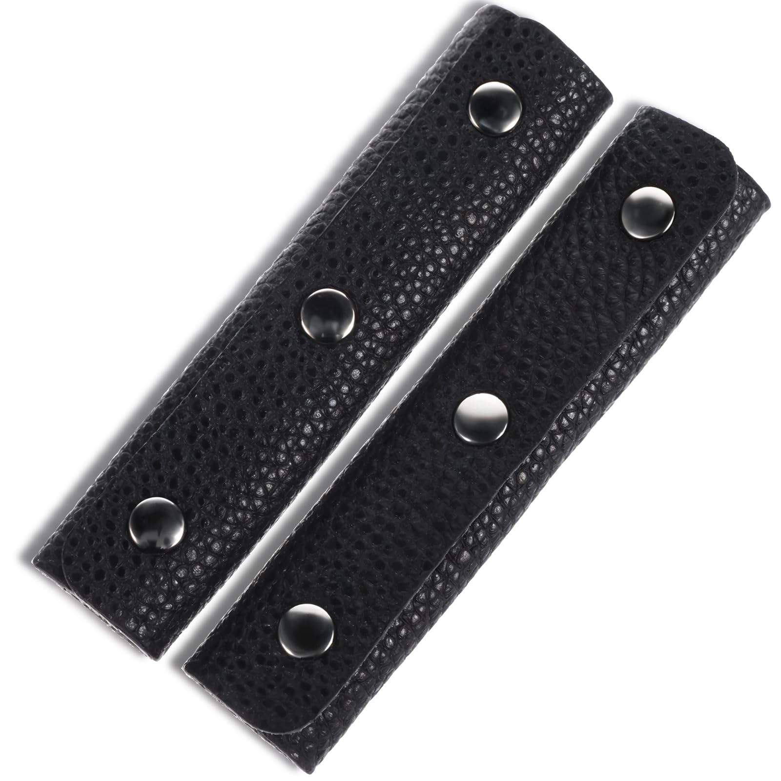 Premium PU Leather Luggage Handle Wraps - Soft Suitcase Grip Protectors with Secure Clasps for Travel, Shopping & Tote Bags | Comfortable Handbag Strap Covers for Wallet, Purse & Daily Use