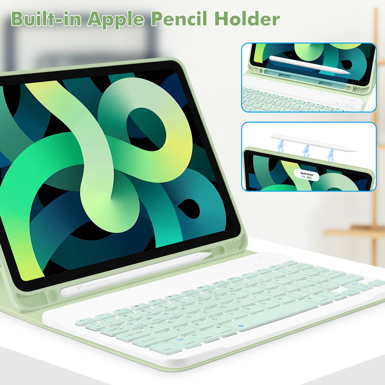 GOKOCO Detachable Bluetooth Keyboard Case for iPad Air 11