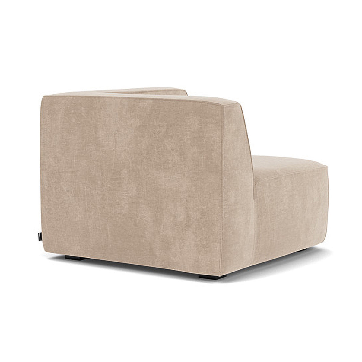 Modern Dane Fabric 1-Seater Left Corner Modular Sofa - Compact Sectional Couch for Small Living Rooms & Apartments