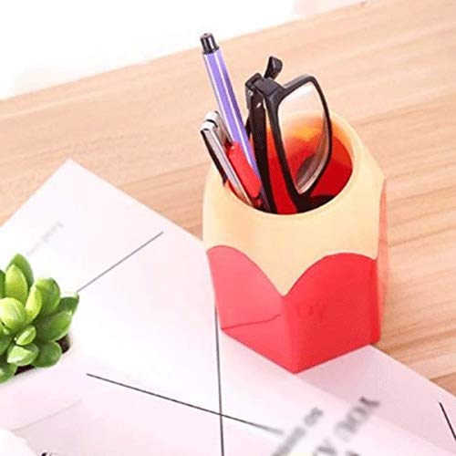 Pen Holder & Vase - Multifunctional Desk Organizer for Office, School, and Home | Perfect for Pencils, Makeup Brushes, and Small Flowers - Ideal Workspace & Vanity Storage Solution
