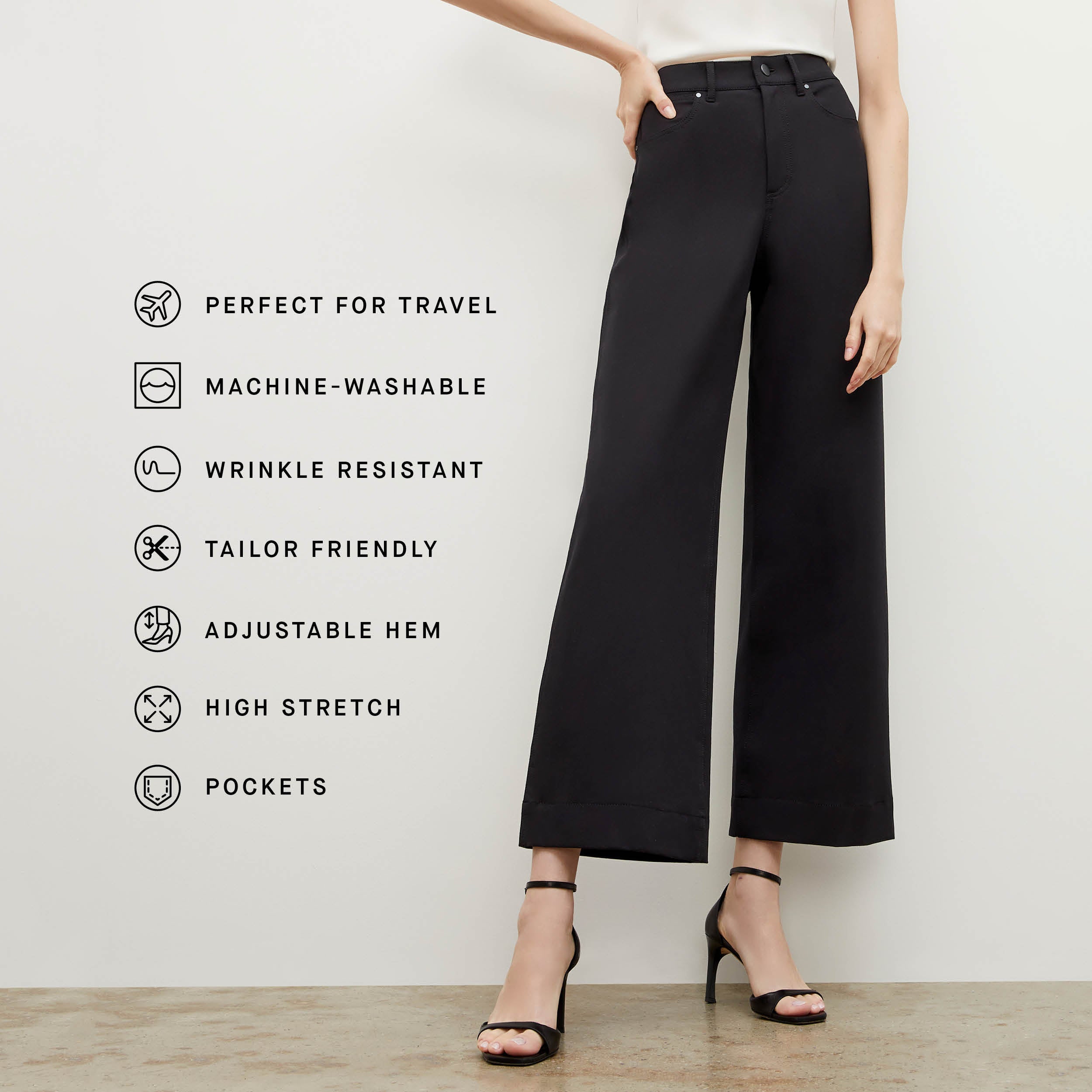 Milo Wide Leg Eco-Friendly Jeans - Better Than Denim in Black | Sustainable Fashion for Women, Casual Wear & Everyday Comfort