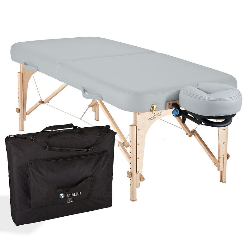 Earthlite Spirit Portable Massage Table with Carrying Case - Lightweight & Adjustable Professional Massage Bed for Home, Spa, or Clinic Use - Ideal for Reiki, Physical Therapy & Relaxation Sessions