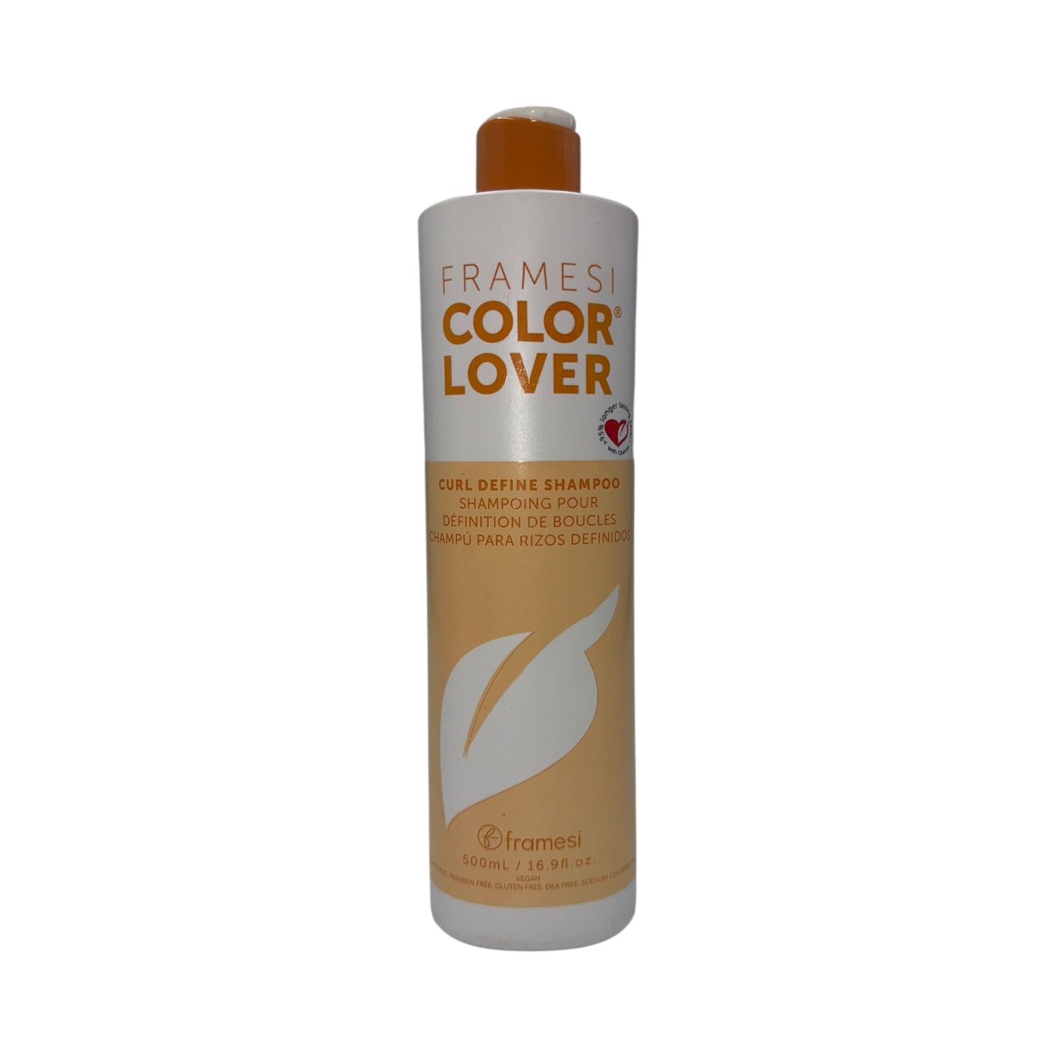 Framesi Color Lover Curl Define Shampoo for Curly Hair - 16.9 oz Sulfate-Free Hydrating Shampoo for Vibrant Color & Defined Curls - Perfect for Daily Use at Home or Salon