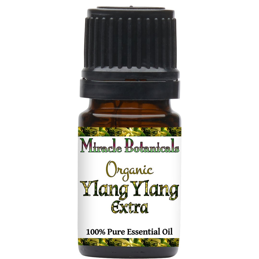 Organic Ylang Ylang Extra Essential Oil - 100% Pure & Natural (Cananga Odorata) for Aromatherapy, Massage & Relaxation - Perfect for Diffusers, Candles & DIY Skincare