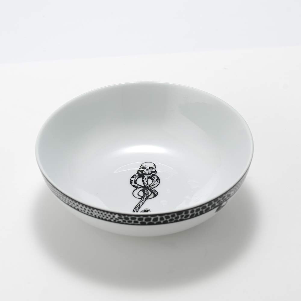 Harry Potter Voldemort Death Eater Dark Mark 16-Piece Porcelain Dinner Set - Plates, Cups & Bowls for Collectors & Themed Parties | Perfect for Halloween, Movie Nights & Potterhead Gatherings