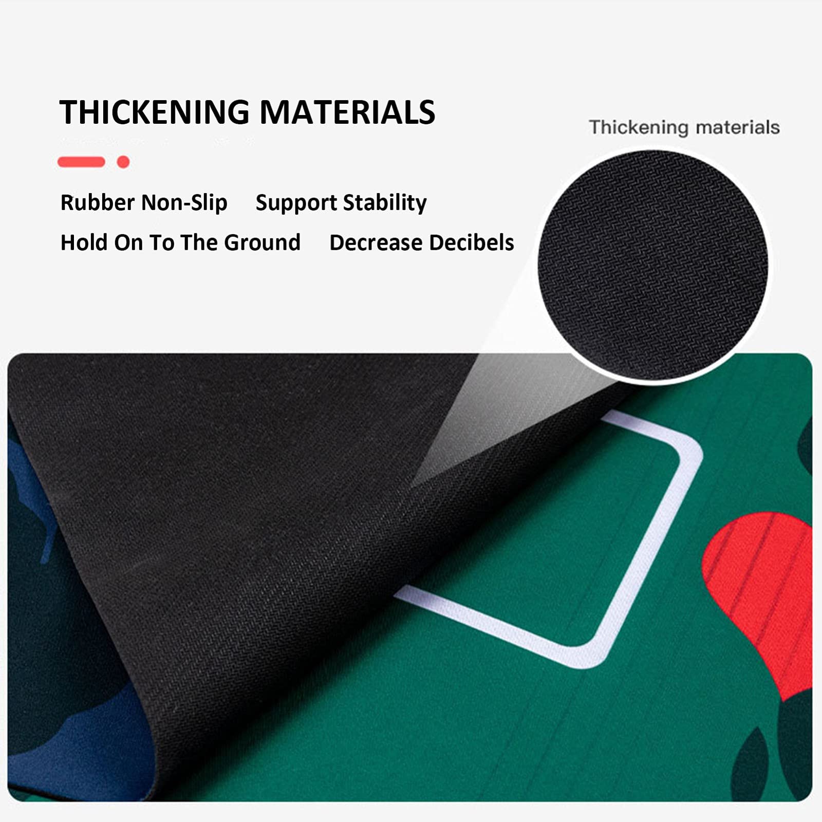 Premium Poker Table Top Cover - Professional Felt Poker Mat for Blackjack & Casino Games | Portable Rubber Surface | 120