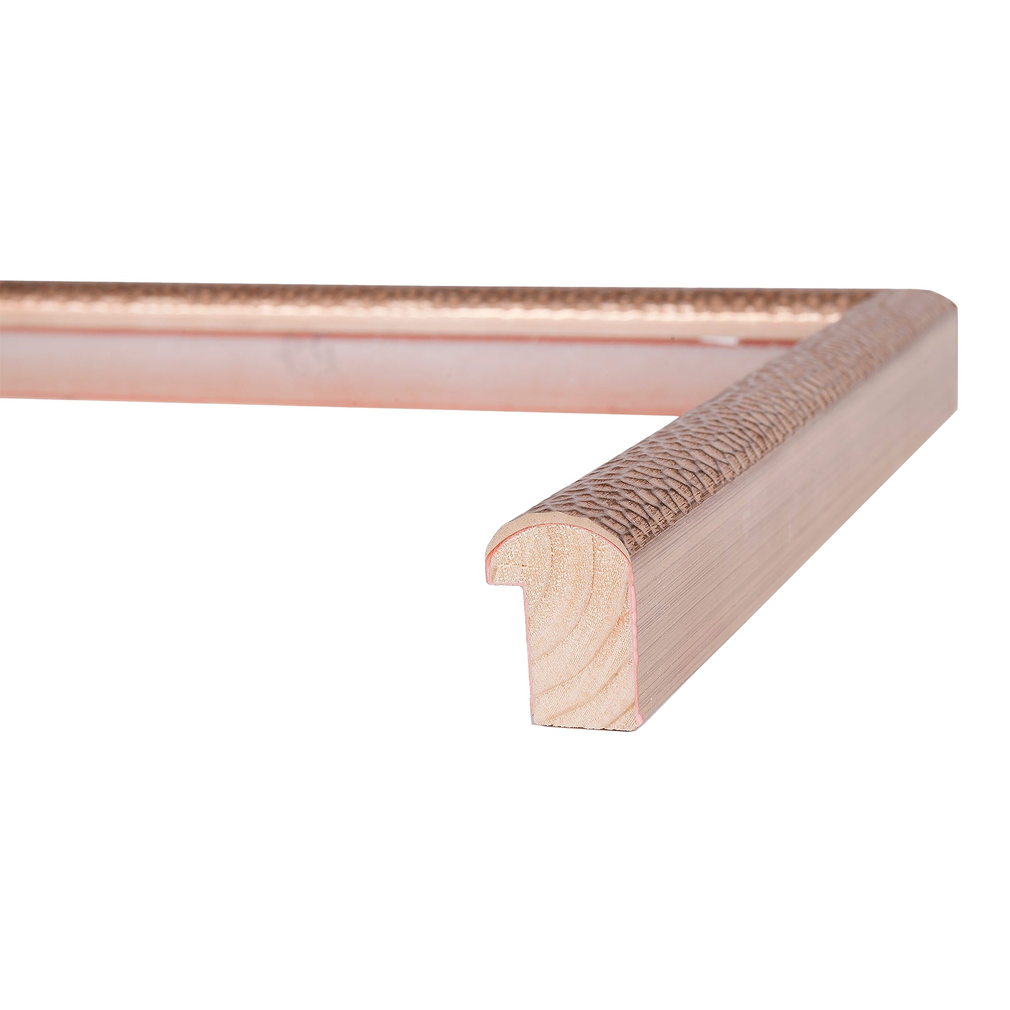 Hammered Champagne Gold Medium Width Table Top Frame - Elegant Dining & Wedding Decor for Parties & Events