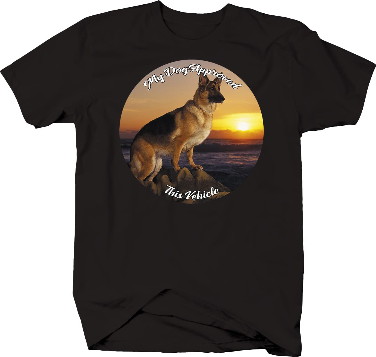 German Shepherd Dog Lover T-Shirt for Men - Black | Comfortable & Stylish Casual Wear for Dog Owners & Pet Lovers