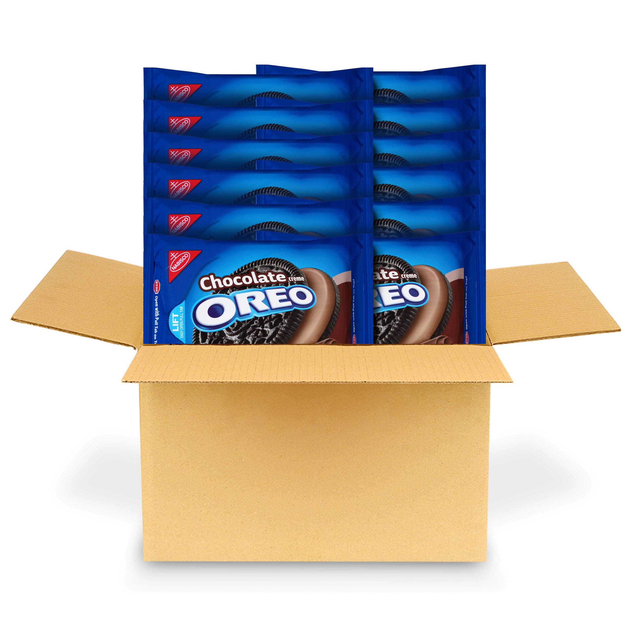OREO Chocolate Creme Sandwich Cookies - 12 Pack (15.25 oz Each) | Bulk Snacks for Parties, School Lunches & Office Breakrooms | Classic Chocolate Cookies for Baking & Desserts