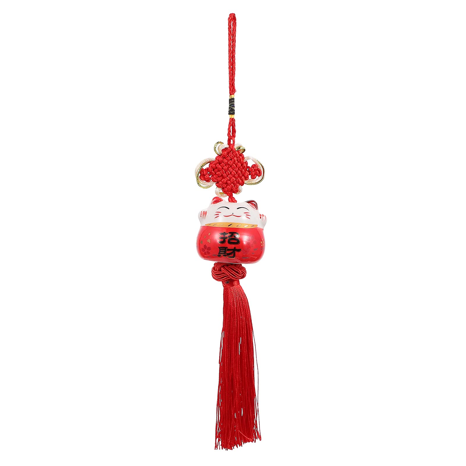 VOSAREA Feng Shui Car Pendant - 3Pcs Lucky Coin Tassel Ornament for Rearview Mirror & Home Decor