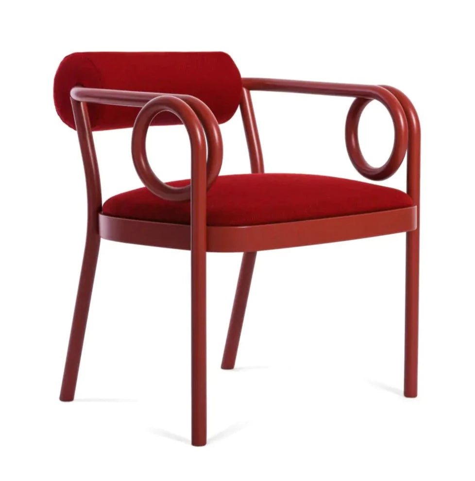 GTV Loop Lounge Chair - Modern Indoor/Outdoor Accent Chair for Living Room, Patio & Office - Stylish Comfort for Relaxing & Reading