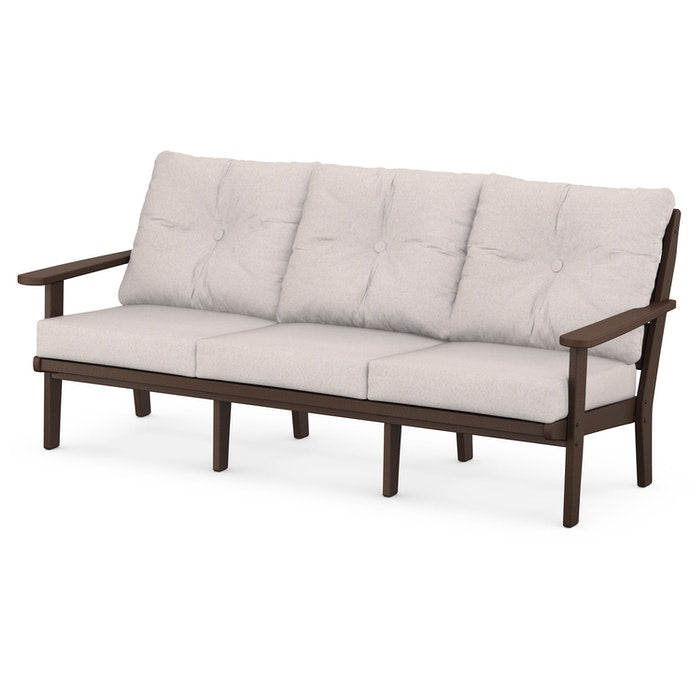 POLYWOOD Lakeside Deep Seating Sofa - Durable Outdoor Furniture for Patio, Poolside & Backyard Relaxation