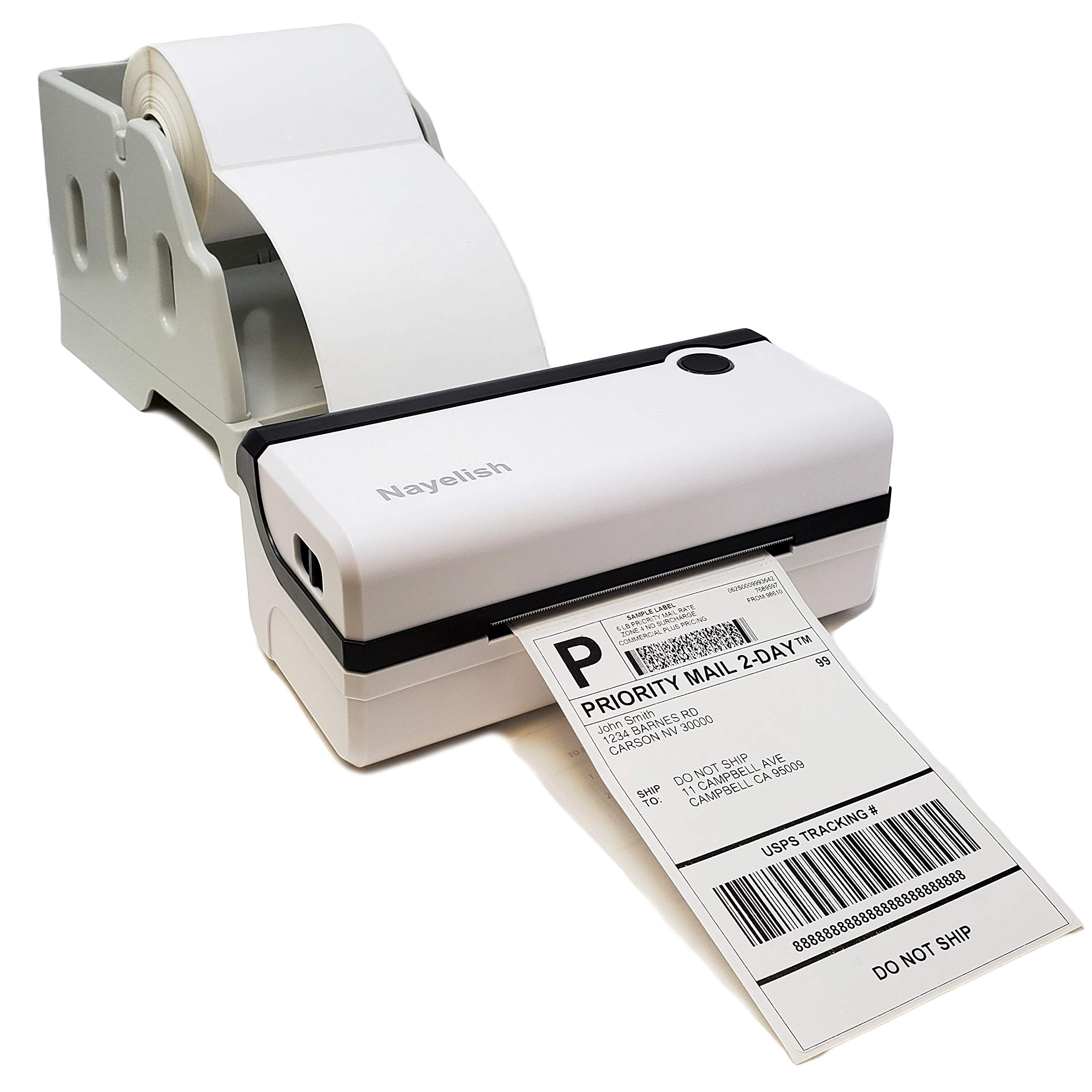 Nayelish Commercial Grade 4x6 Direct Thermal Label Printer - High Speed Barcode Printer for Etsy, eBay, Amazon - Ideal for Shipping Labels, Inventory Management & Small Business Packaging