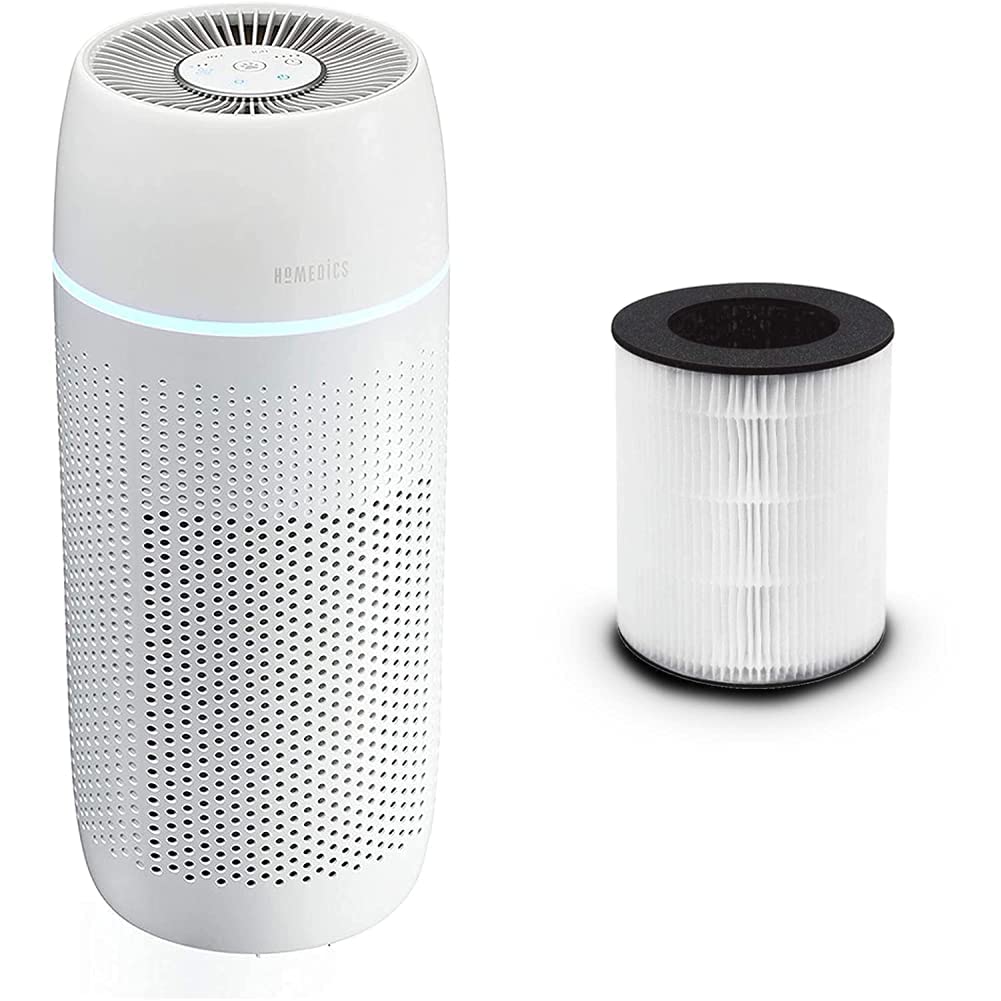 HoMedics TotalClean PetPlus 5-in-1 Tower Air Purifier with HEPA-Type Filter - Eliminates Pet Hair, Dander & Odors - Compatible with AP-T20 & AP-T20WT Models - Perfect for Homes with Pets, Allergies & Asthma Relief