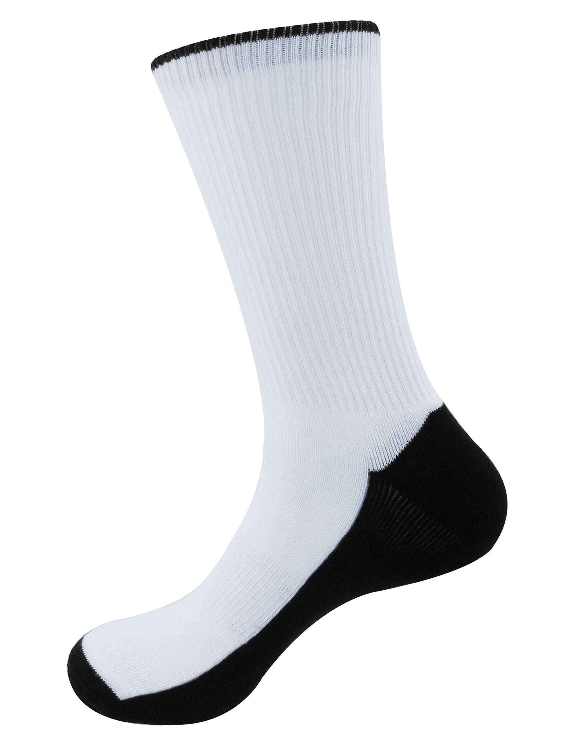 BambooMN Sublimation Socks - 4 Pairs Crew & Knee High Socks for Women & Men - Soft Bamboo Fiber Socks for Sports, Gifts, and Everyday Comfort