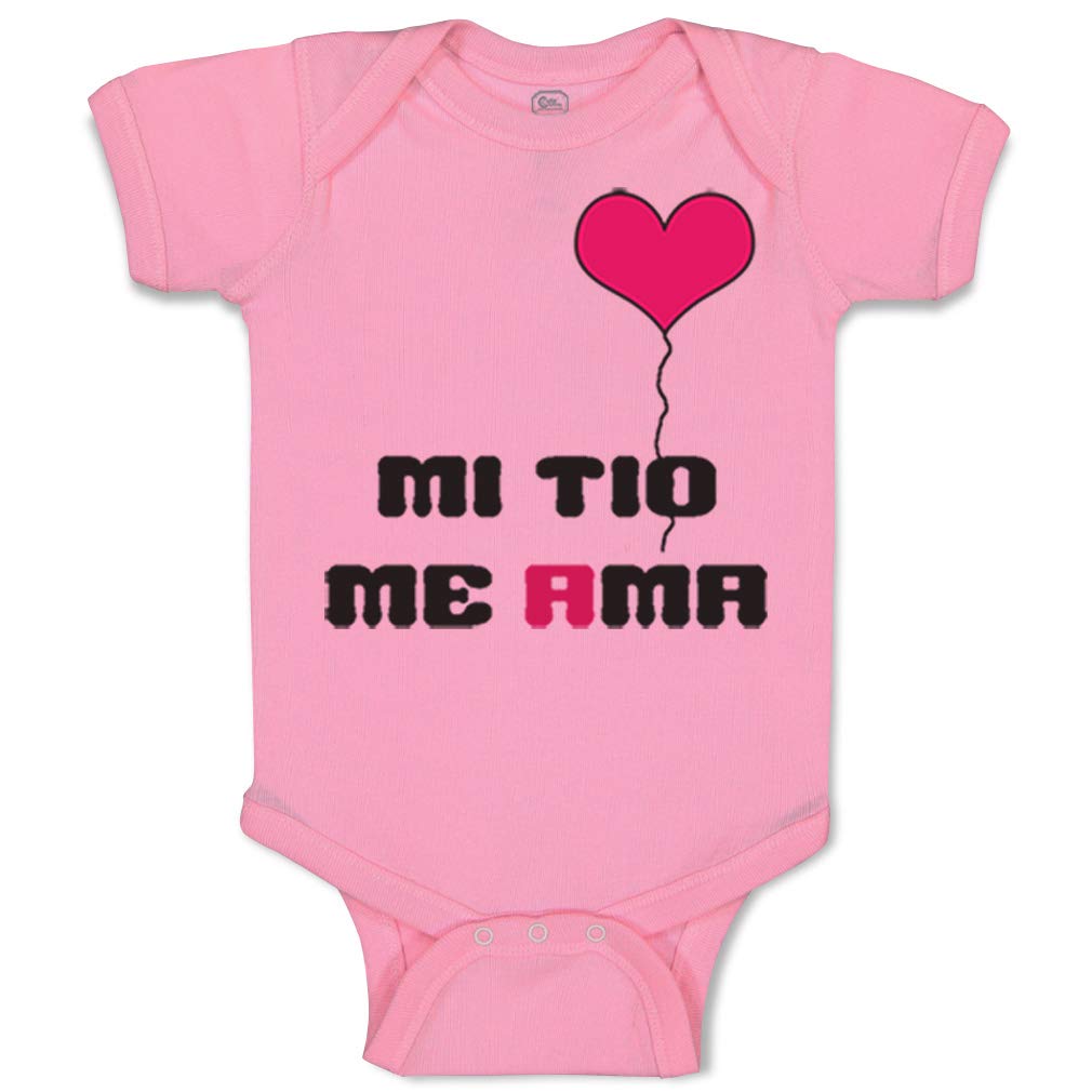Custom Baby Bodysuit - Spanish 'Mi Tío Me Ama' Uncle Loves Me Outfit for Boys & Girls | Cute Infant Onesie for Family Photos, Birthday Gifts & Special Occasions
