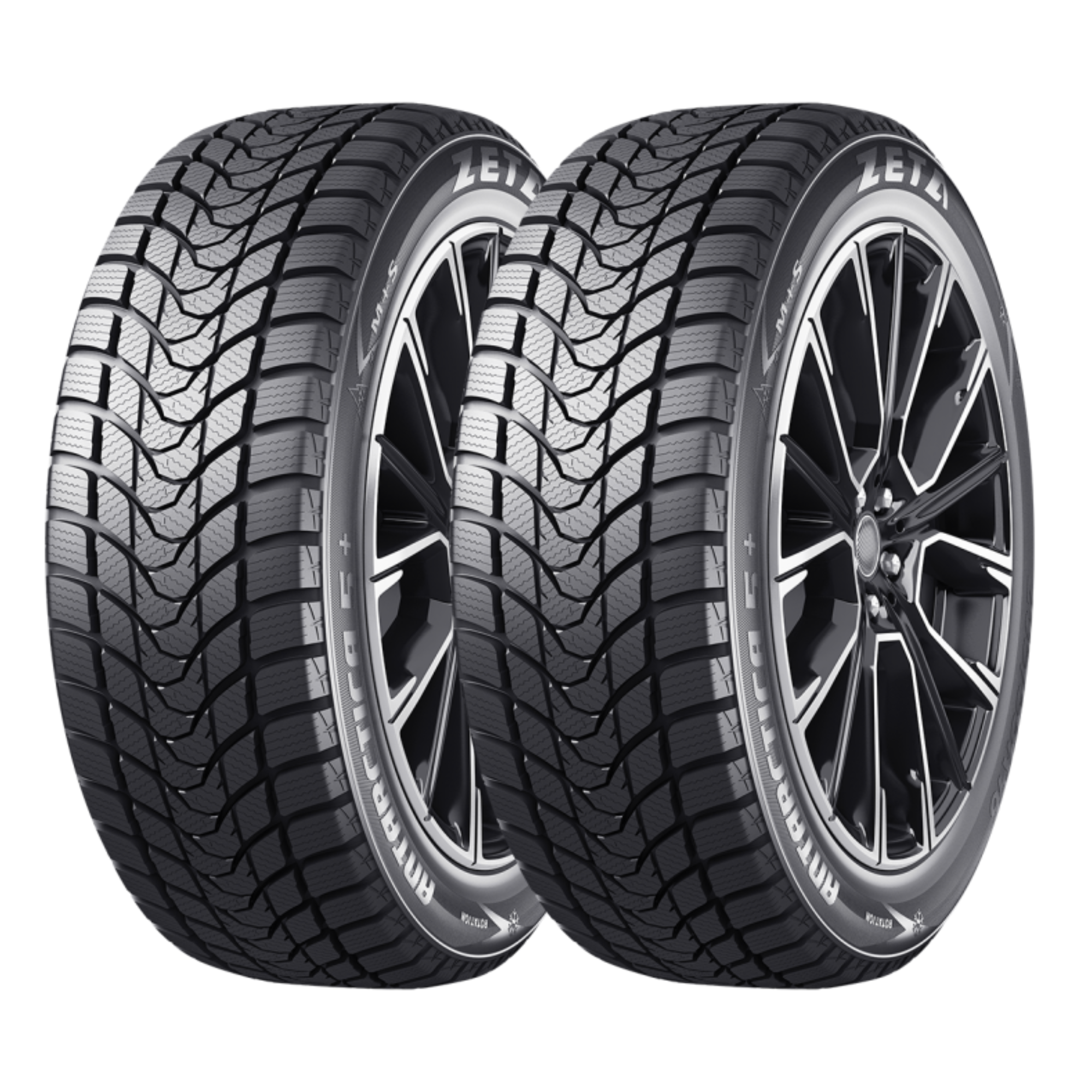 195/55R15 Zeta Antarctica 5+ 85H All-Season Performance Tires - 2 Pack Set for Sedans & Compact Cars - Perfect for Daily Commuting, Highway Driving & All-Weather Conditions