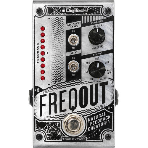 DigiTech FreqOut Natural Feedback Creator Pedal for Electric Guitar - Studio & Live Performance Effects Pedal for Musicians