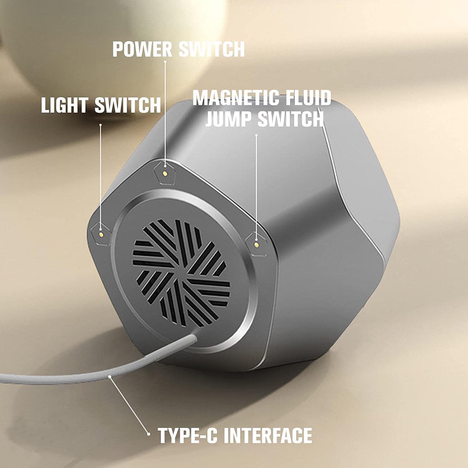 Venom Box Magnetic Fluid Speaker - 360° Surround Sound Bluetooth Speaker System for Home, Party & Outdoor Use | High-Quality Portable Audio with Stunning Visual Effects