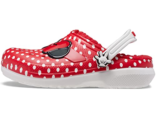 Crocs Unisex-Child Classic Lined Disney Clogs | Mickey and Minnie Mouse Shoes & Slippers for Kids | Warm Winter Indoor/Outdoor Footwear for Playdates and School