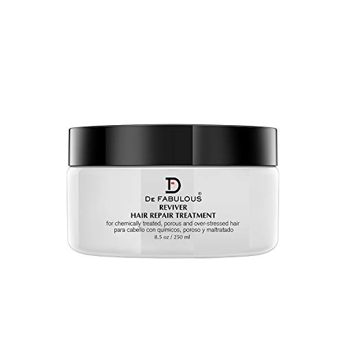 De Fabulous Reviver Hair Repair Treatment - 8.5 oz Deep Conditioning Mask for Damaged Hair - Restores Shine & Softness - Perfect for Dry, Frizzy, or Chemically Treated Hair at Home or Salon