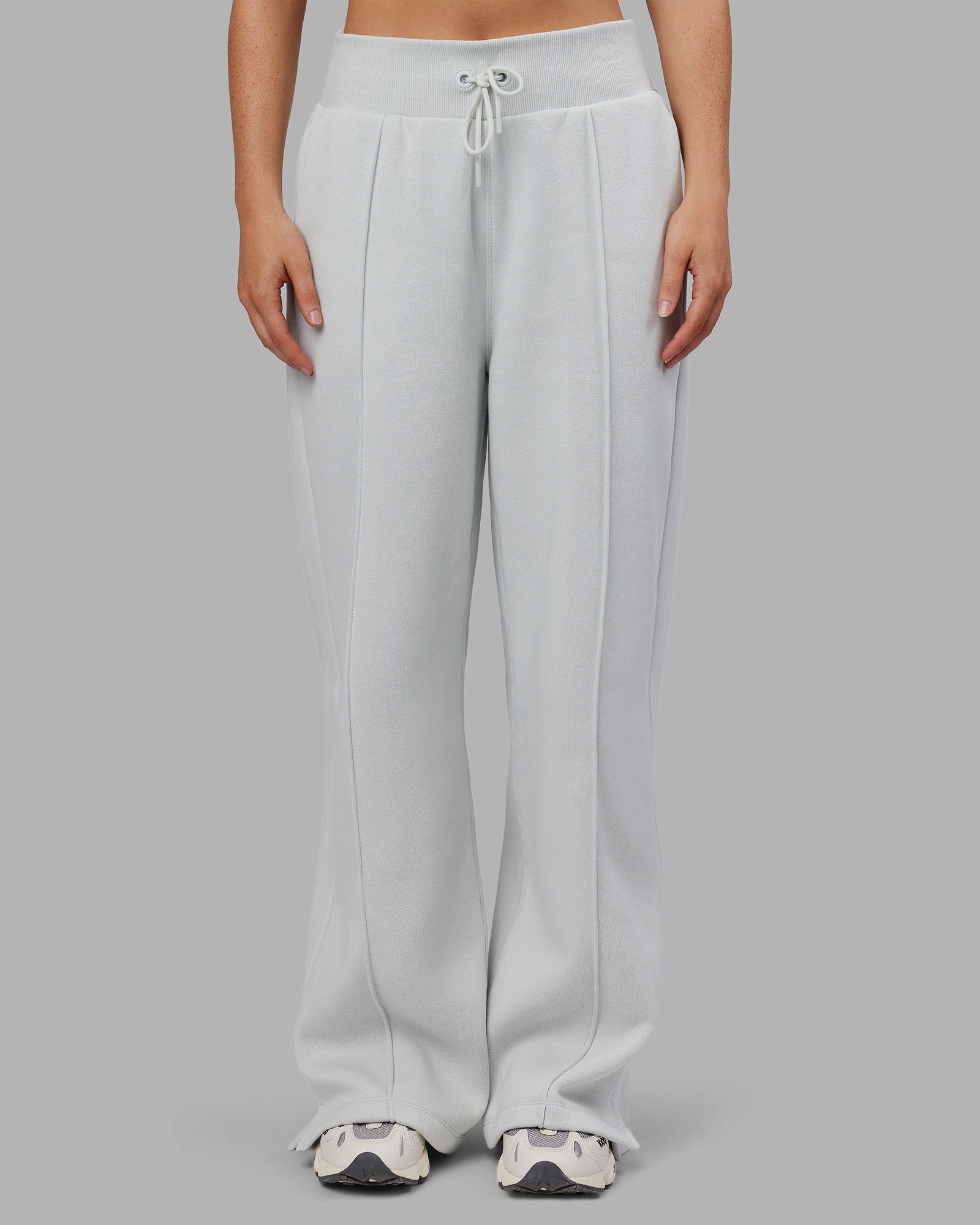 MVP Wide Leg Track Pants for Women - Soft High Waisted Lounge Pants with Pockets - Digital Mist Color - Perfect for Yoga, Running & Casual Wear