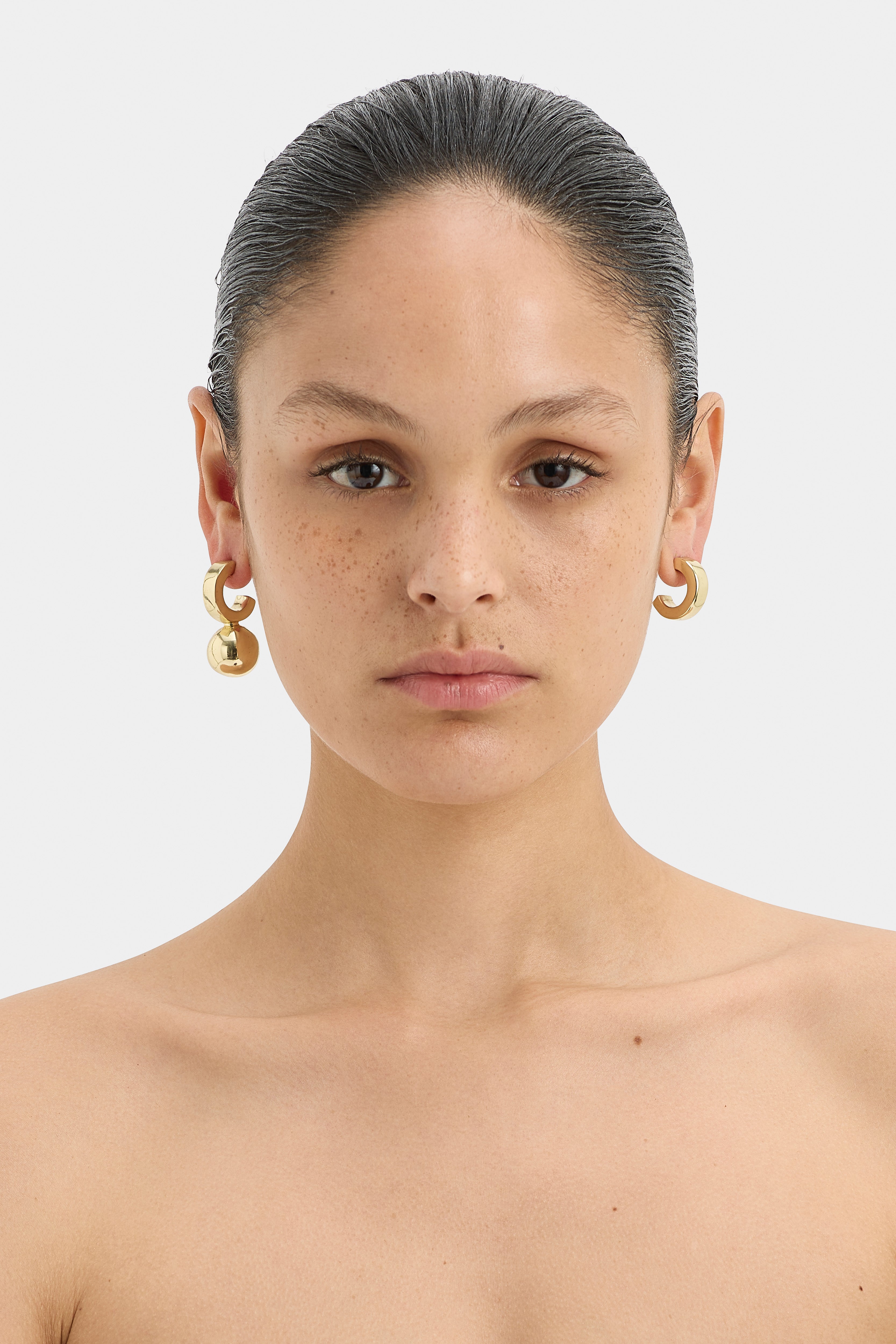 Cielo Hoop Earrings for Women - 14K Gold Plated Huggie Hoops - Minimalist Dainty Everyday Jewelry - Perfect for Work, Date Night & Gifting