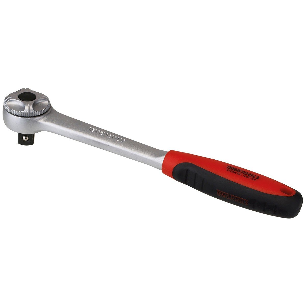 Teng Tools 1/2 Inch Drive 72-Tooth Ratchet Wrench - 1200-72N - Professional Automotive Repair & DIY Mechanic Tool for Tight Spaces
