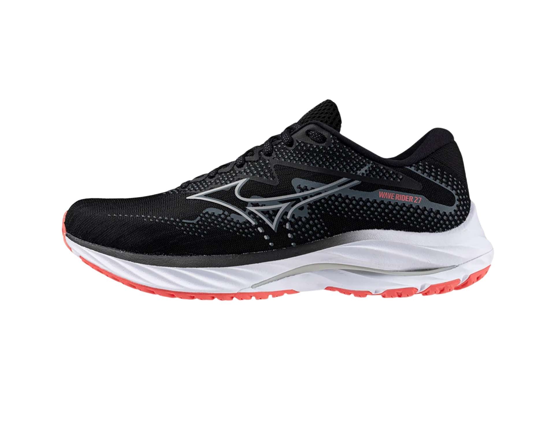 Mizuno Wave Rider 27 Women's Running Shoes - Wide Width for Comfort & Support - Perfect for Long Distance Running & Daily Training
