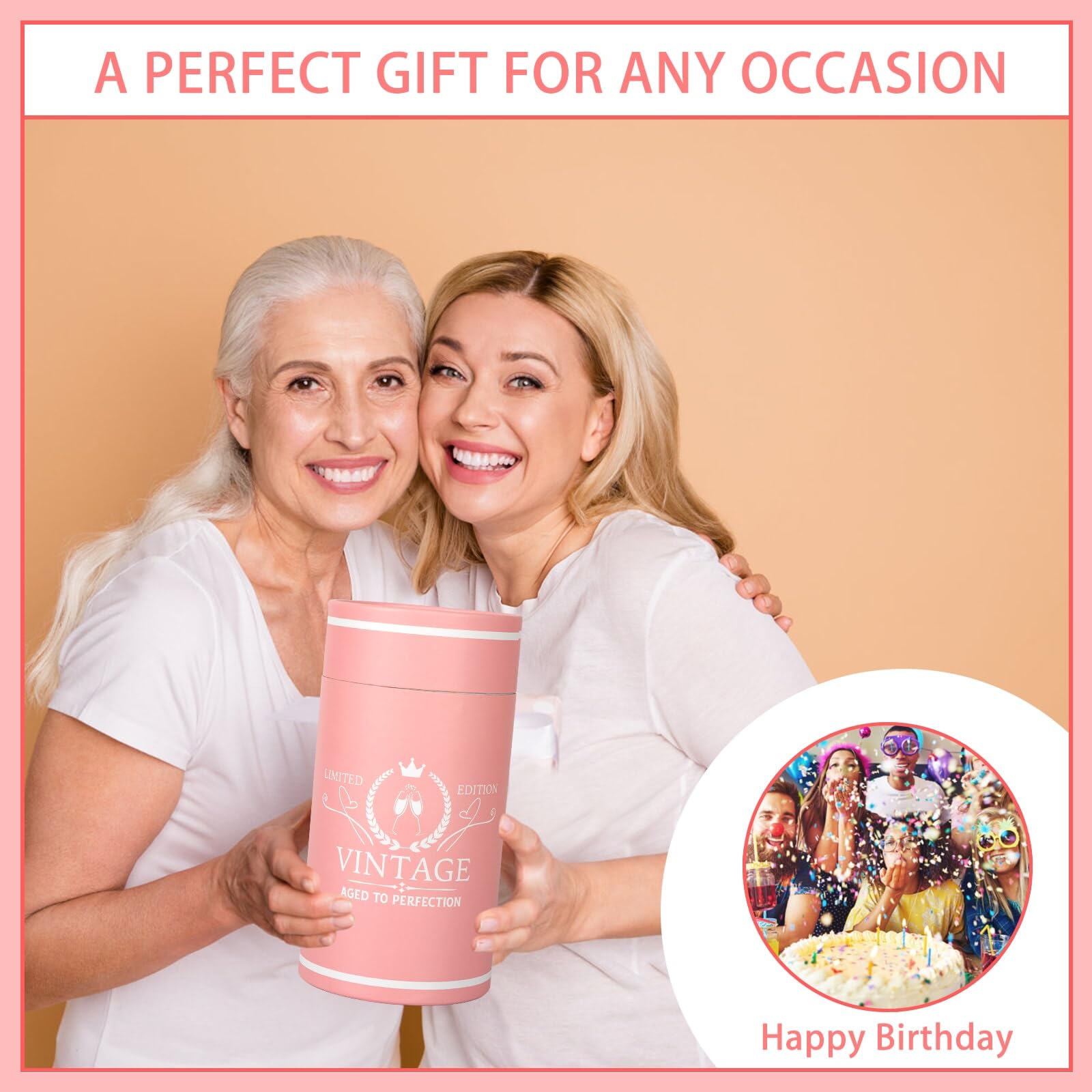 50th Birthday Gifts for Women - Unique 1975 Themed Presents for Mom, Wife & Friend - 50 Year Old Birthday Decorations & Party Supplies - Perfect for Milestone Celebrations, Surprise Parties & Special Memories