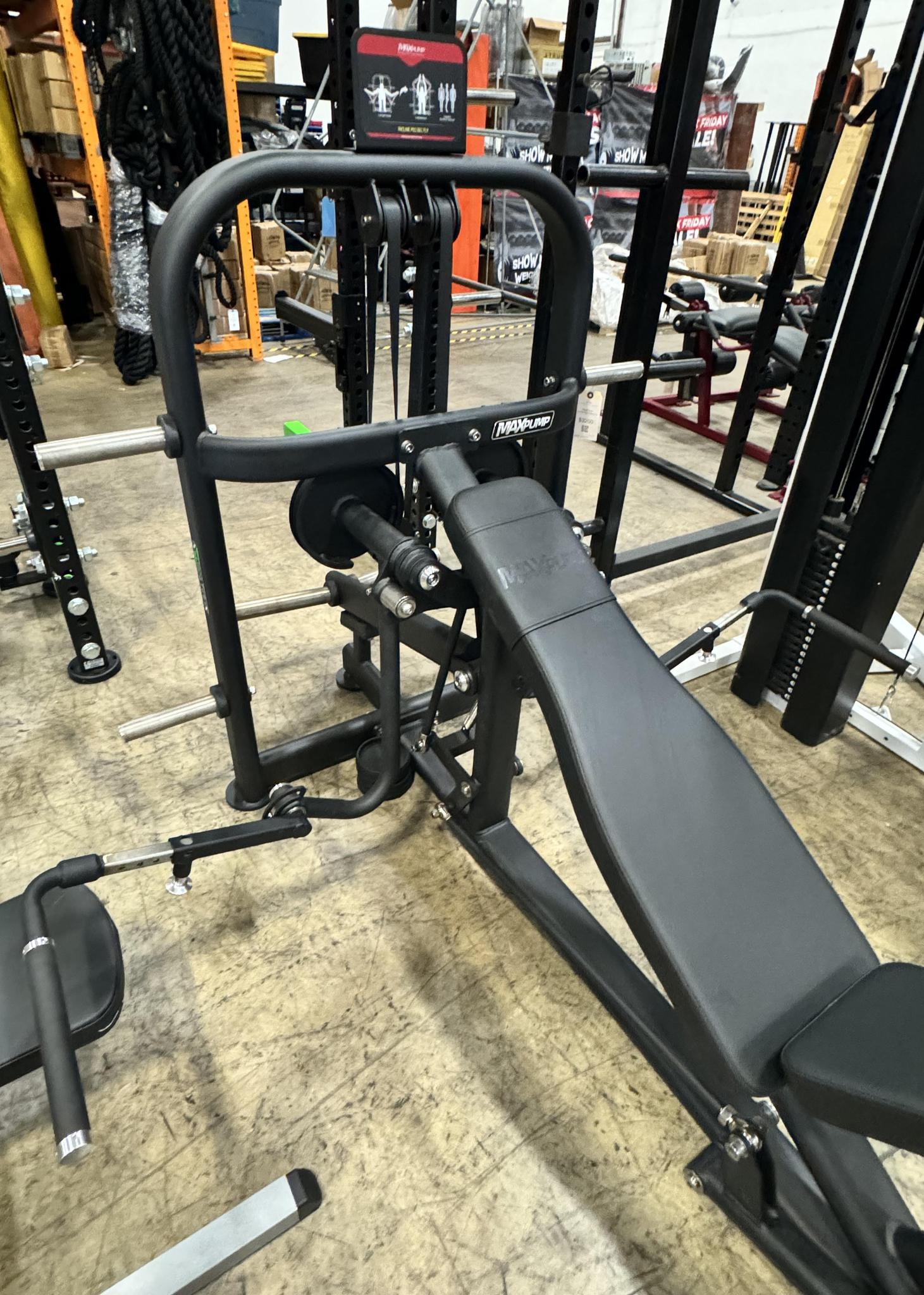 MaxPump A7017 Adjustable Incline Pec Deck Fly Machine - Home Gym Strength Training Equipment for Chest & Shoulder Workouts