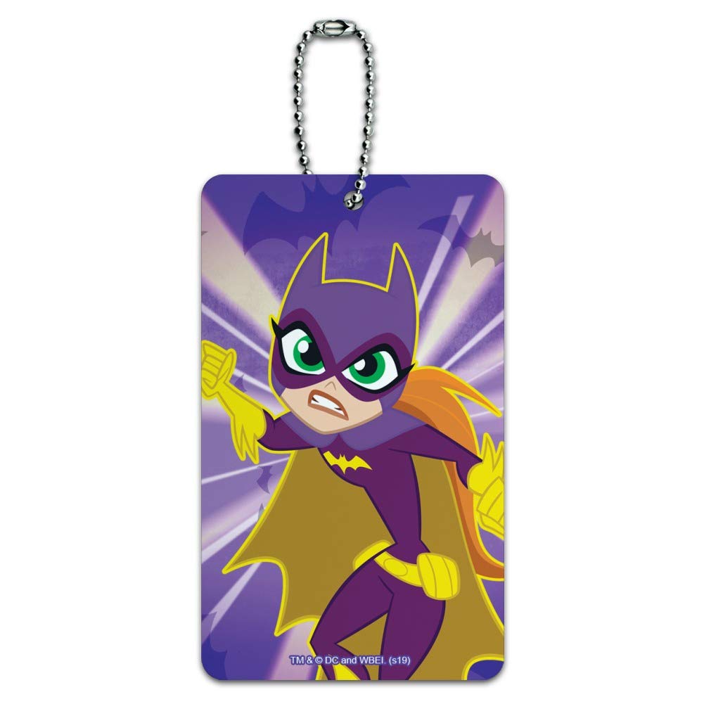 DC Super Hero Girls Batgirl Luggage Tag - Durable Suitcase ID Card for Travel Carry-On - Perfect for Kids Suitcases, Backpacks & School Bags