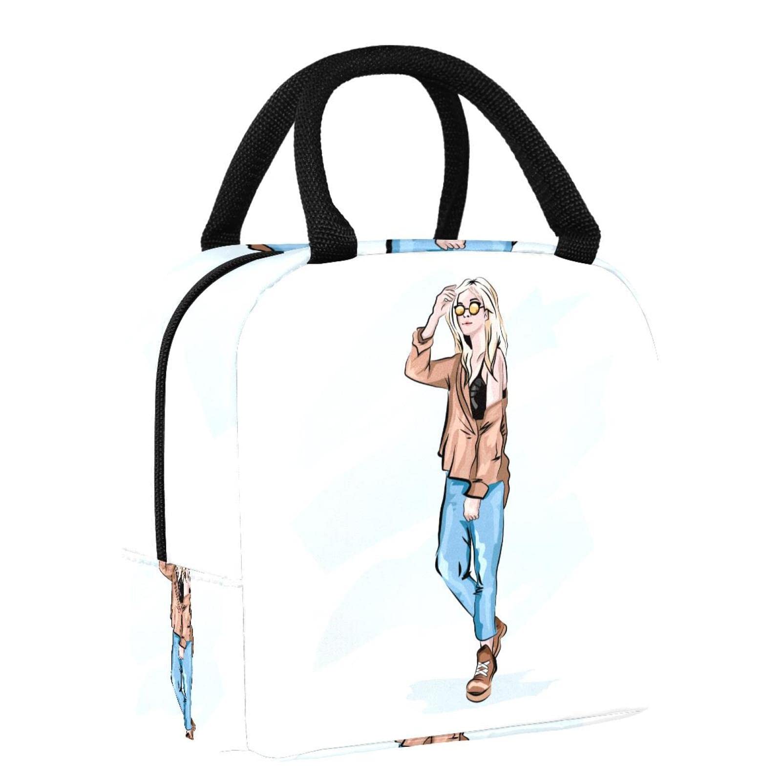 Eco-Friendly Reusable Insulated Lunch Box for Women - Leakproof Meal Prep Container for Office, School & Picnic - BPA-Free Food Storage with Cooler Bag - Perfect for Work, Travel & Outdoor Activities